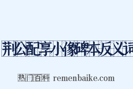 荆公配享小像碑本反义词是什么意思的图片